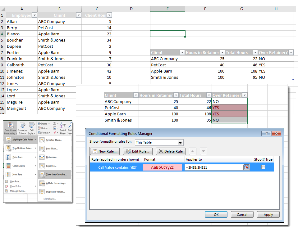 Using Conditional Formatting: If Statements in Excel