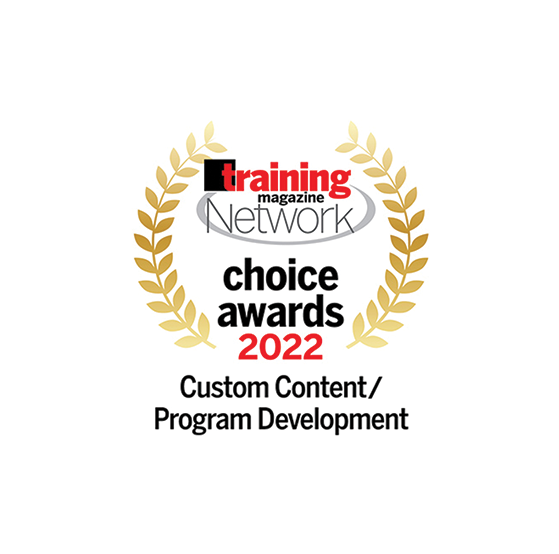 Network Choice Award – Custom Content/Program Development by Training Magazine