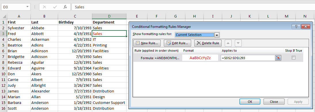 Using Conditional Formatting: If Statements in Excel