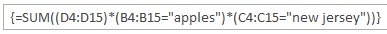 Excel Array Formulas 1 resulting formula